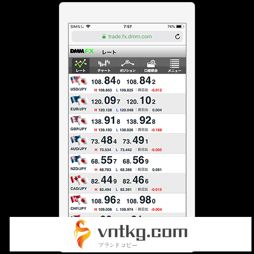 vntkgFX for smart phone画面
